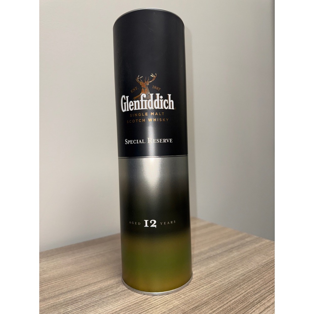 Glenfiddich 12 Year‎ Special Reserve Scotch Whisky Empty Tin Canister